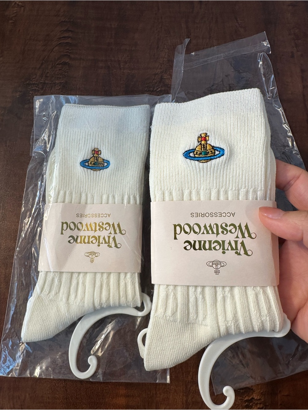 Vivienne Westwood Embroidery socks cashmere Socks beautiful color